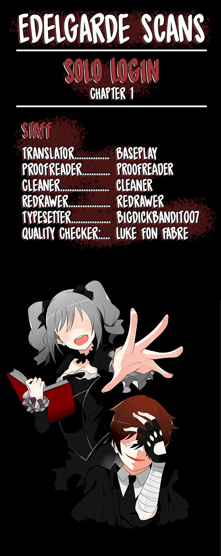 I Log In Alone - Chapter 1 Page 1