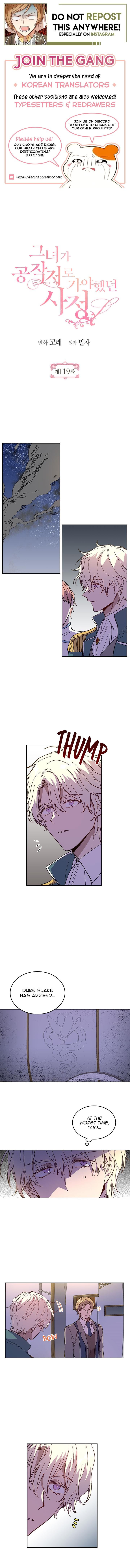 The Reason Why Raeliana Ended up at the Duke’s Mansion - Chapter 119 Page 1