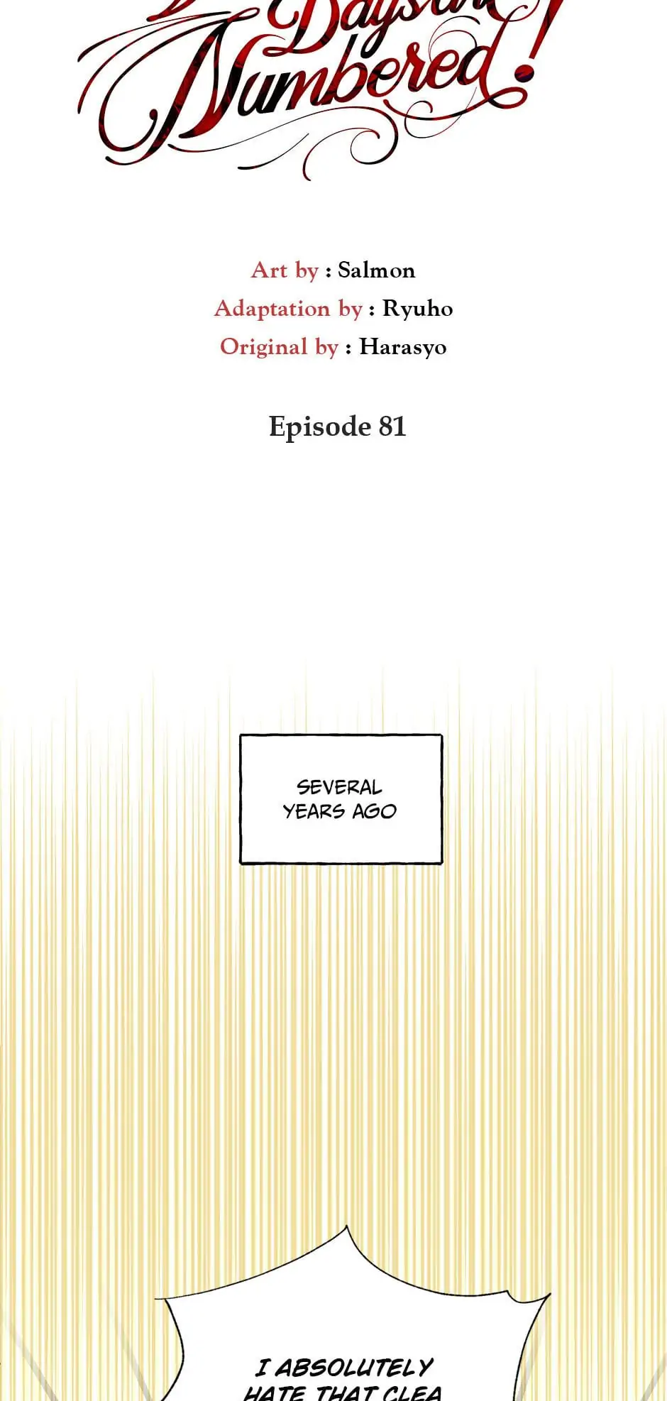 Happy Ending for the Time - Limited Villainess - Chapter 81 Page 15